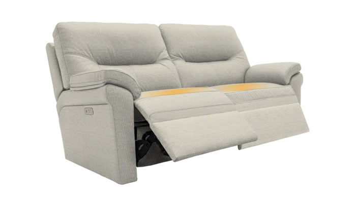 G Plan Seattle Heated 2.5 Seater Electric Recliner Lumbar Support Calor Vanilla